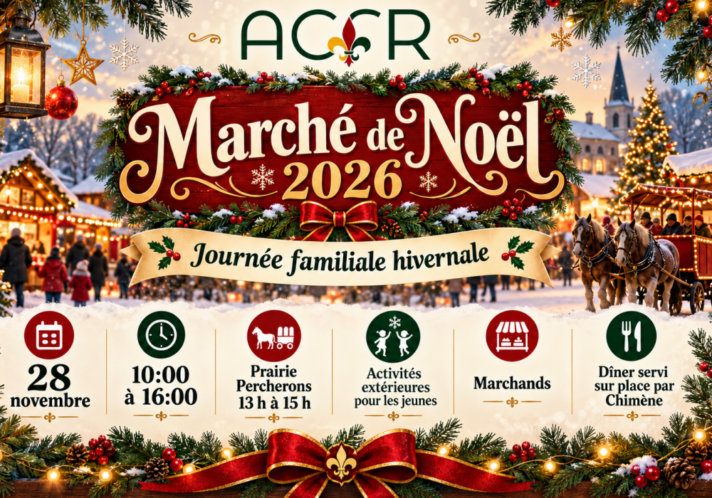 Journée familiale hivernale et le Marché de Noël 2026
